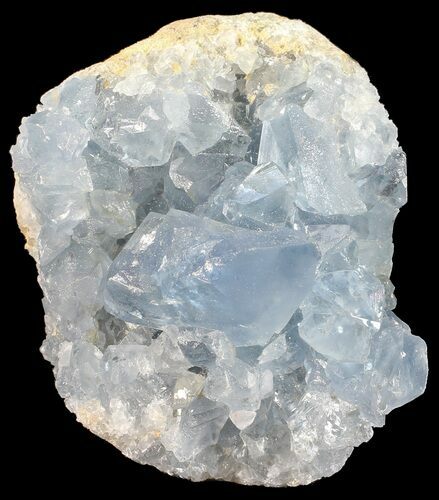 Sky Blue Celestine (Celestite) Crystal Cluster - Madagascar #54811